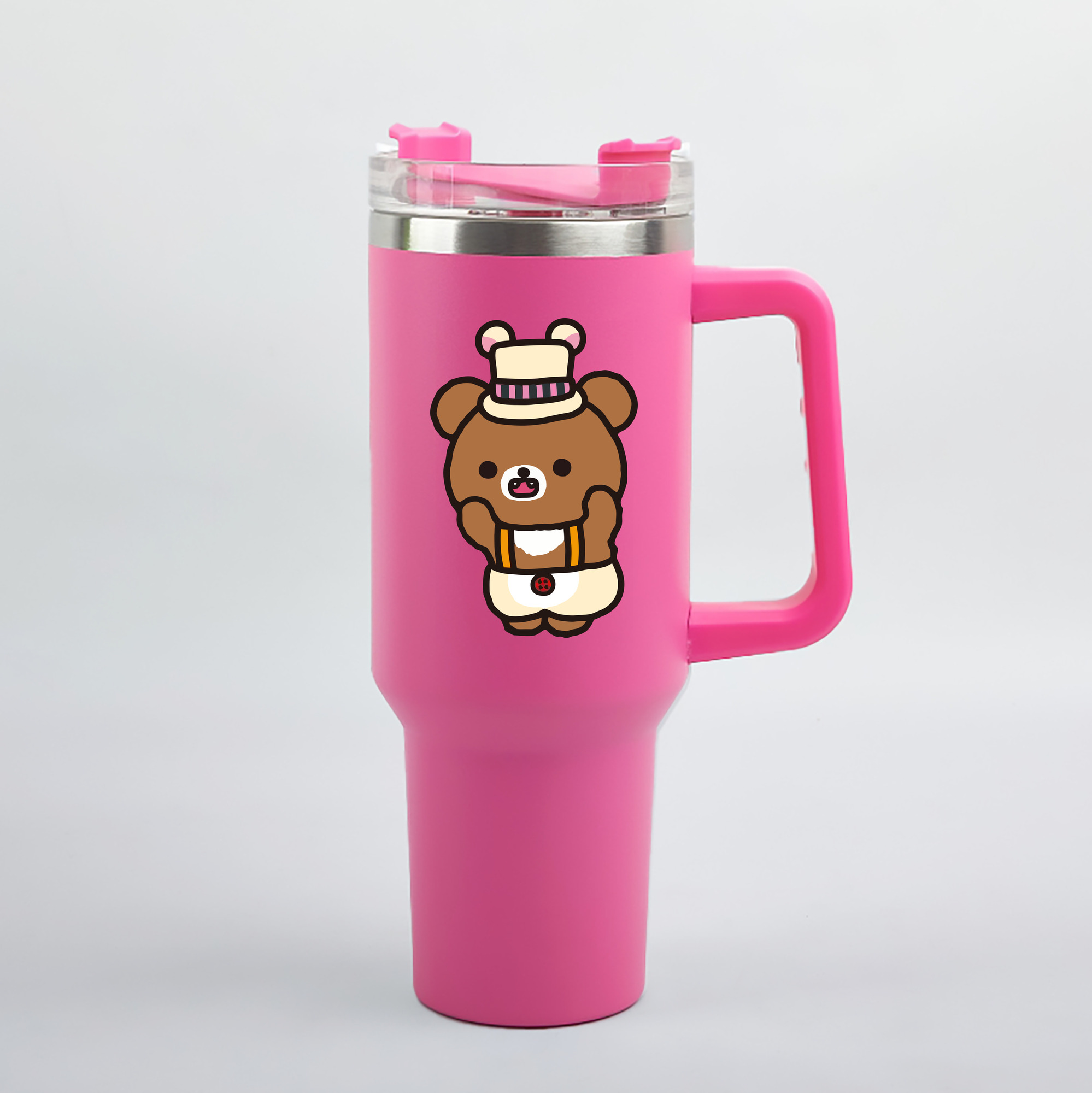 （画像用） リラックマ リラックマ キイロイトリ Rilakkuma Korilakkuma Kiiroitori 1200mL車用タンブラー（カラープリント）